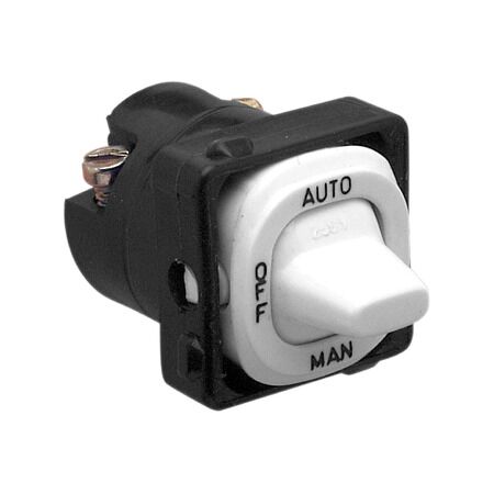 Clipsal - Mechanisms, Switch, 1 Pole, 250VAC, 10A, Auto/Off/Man - White Electric