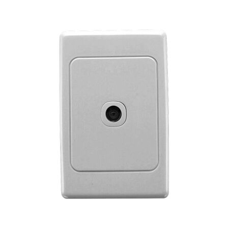 2000 Series, Socket, 1 Gang TV COAX 75 Ohm F - White Electric