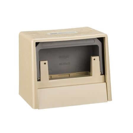 Clipsal - Mounting Accessories, Floor Outlet Housing, to Suit 2 standard size plates - Beige