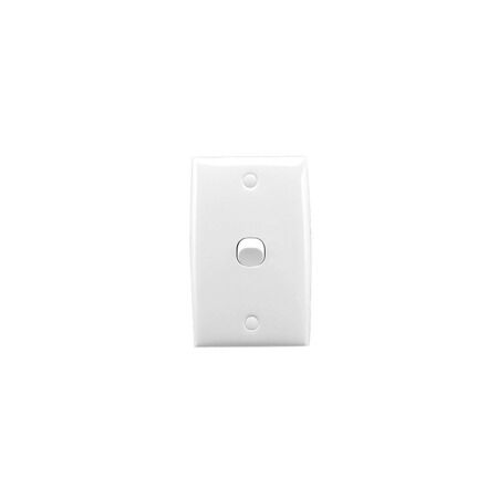 Standard Series, Flush Switch, 1 Gang, 250VAC, 10A, Standard, Vertical, PTN - White Electric