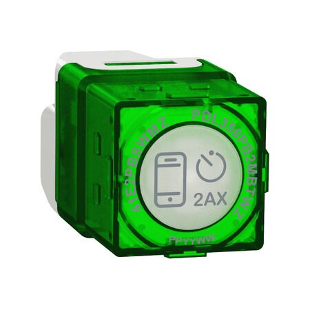 Clipsal Iconic, Wiser Connected Smart Switch, Zigbee Default Mode, 2AX, 240V - Vivid White