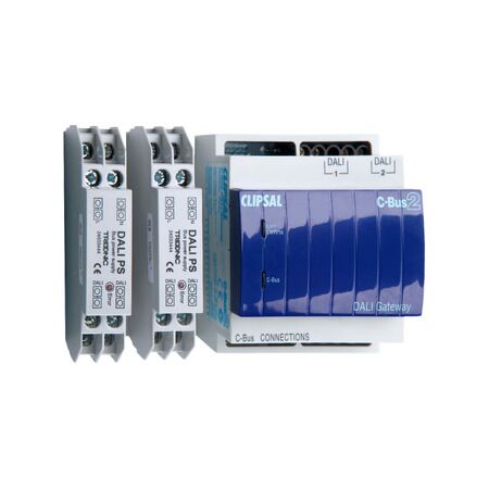 C-Bus Control and Management System, Din Rail Mounted Dali Gateway, 2 Dali Networks