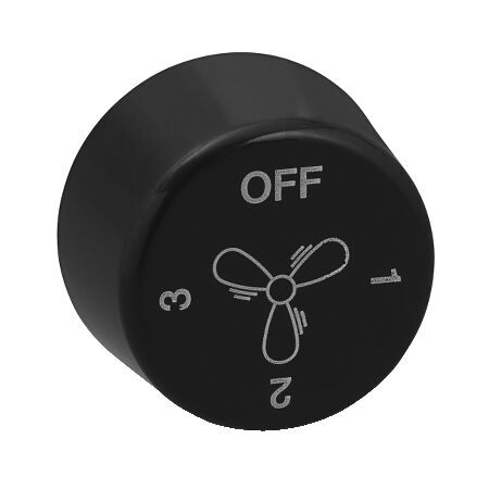 2000 Series, Fan Knob - Black