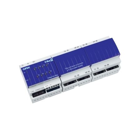 C-Bus, Relay, DIN Rail Mounted, Voltage Free, 240V AC, 8 Channel, 10A, Without C-Bus Power Supply