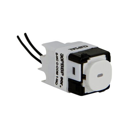 Impress Series, push-button Mechanism, Blue LED, 16A, Momentary Action, Bell Press Mechanism - White Electric