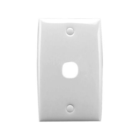 Standard Series, Flush Plate, 1 Gang, Standard - White Electric