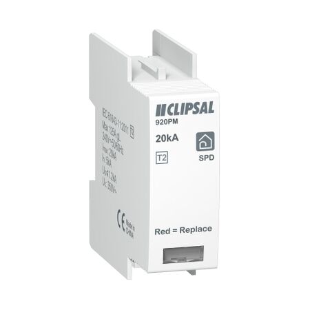 Clipsal Resi MAX, Cartridge SPD, Imax 20 kA for 920RM/1