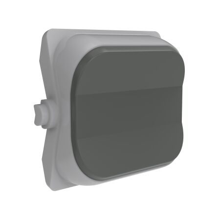 Clipsal Iconic, Rocker Toggle, 3-Position Blank - Ash Grey