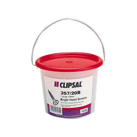 Clipsal - General Accessories, Bugle Head, Self Drilling Point, 7 X 20mm, Bag 1000