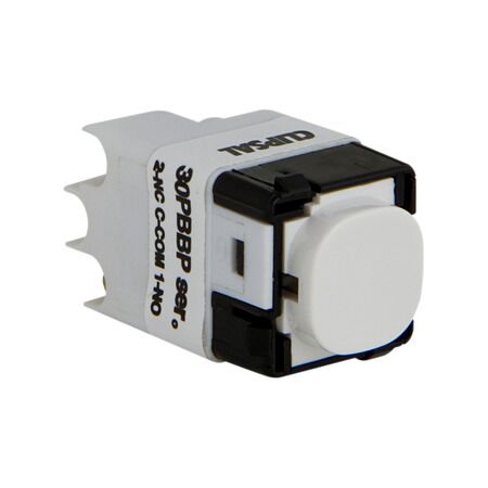Impress Series, push-button Mechanism, Momentary, 230/240V, 16A - White Electric
