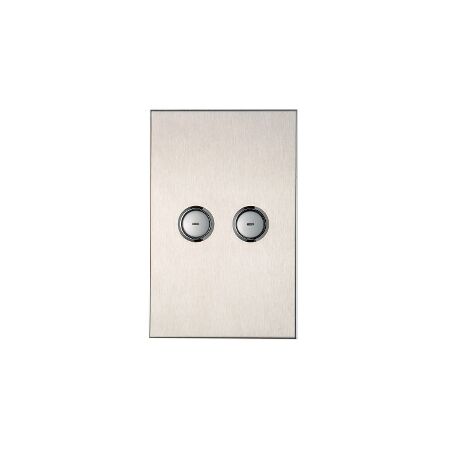 C-Bus Control and Management System, Wall Plate, Saturn, Key Input Unit, 2 Key, A Series - Stainless Steel