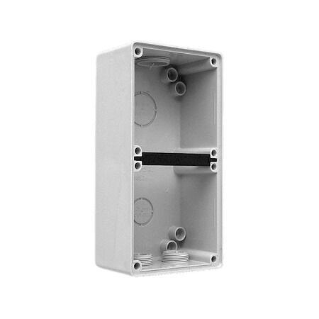 Clipsal - 56 Series, Mounting Enclosure, 2 Gang (198 x 101 x 63mm high) - Resistant Orange