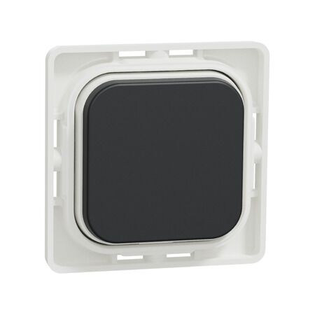 Clipsal Iconic, push-button Assembly, Blank, 5 Pack - Extra Black