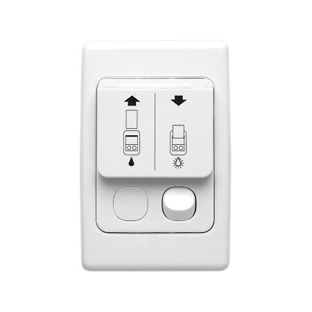 2000 Series, Room Access Card Operated Switch, 250VAC, 1 x 16A/2 x 10A, with Neon Indicator - White Electric