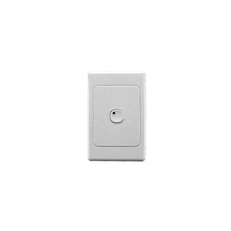 C-Bus Control and Management System, Plastic Plate Wall Switch, 1 Button - White Electric