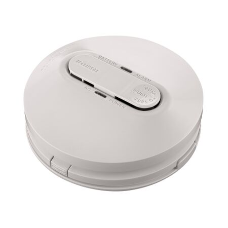 Clipsal - Smoke Alarms, Photoelectric Smoke Alarm, Surface Mount, 220-240 V a.c. Mains Power w. 9V d.c. Battery Backup