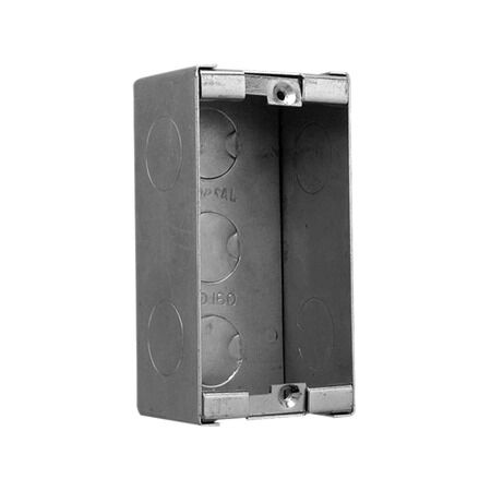 Clipsal - Mounting Accessories, Wall Box, Metal, Poured Concrete, 1 Gang