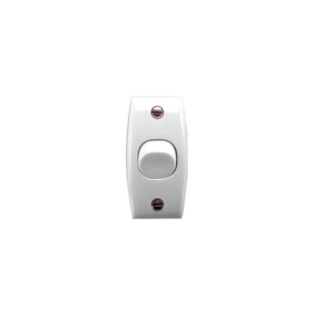 Standard Series, Flush Switch, 1 Gang, 1-Way/2-Way, 250VAC, 10A, Miniature Architrave - White Electric