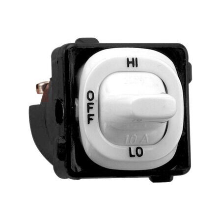 Clipsal - Mechanisms, Switch, 1 Pole, 250VAC, 10A, 3 Position - Black