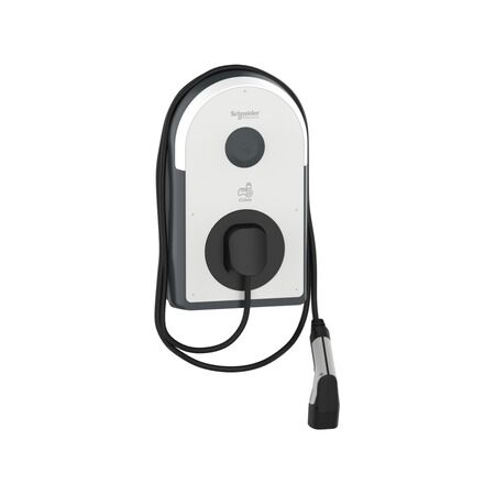 EVlink Pro AC, Charging station, 7.4kW, 32A, 1P+N, T2 attached cable, RDC-DD 6mA, MNx aux.