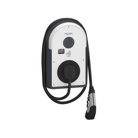 EVlink Pro AC, Charging station, AC Metal, 22kW, 32A, 3P+N, T2 attached cable, RDC-DD 6mA, MID meter