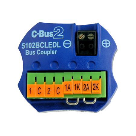C-Bus Control and Management System, Coupler Input Unit, 2 Channel Bus Coupler, Remote LED Facility