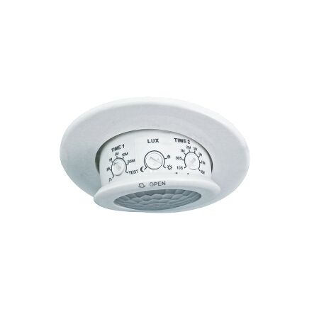 Clipsal - Motion Sensor, Infrascan PIR Sensor, 360 Degree, Flush Ceiling Mount, Gimble, Single Output
