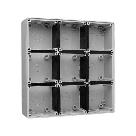 Clipsal - 56 Series, Mounting Back Box, in Line, 9 Gang - Grey