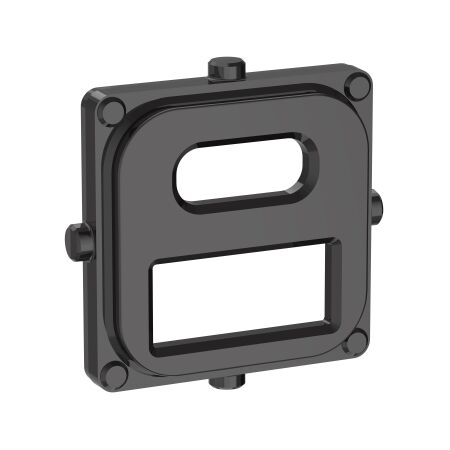Clipsal Iconic, Mechanism Cap, USB Dual Port, Type A+C - Black