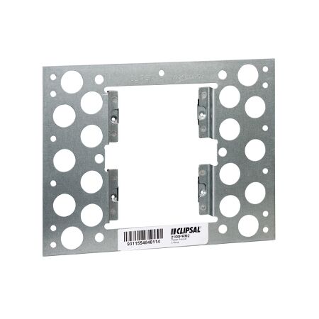 2000 Series, Metal Plaster Bracket, Vertical 2 Gang, Recess Mount
