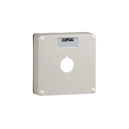 Clipsal - 56 Series, Lid, 1 Gang with 1 X 22mm Diameter Aperture. Lid Made of Plastic & Includes Gasket - Resistant Orange