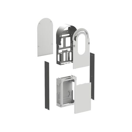 EVlink Pro AC, Kit enclosure, Metal, for 1 floor-standing charging station, steel