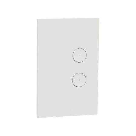 C-Bus, SpaceLogic Wall Plate, Saturn Zen, A-Series, Key Input unit, 2 keys - Zen White