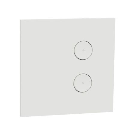 C-Bus, SpaceLogic Wall Plate, Saturn Zen, E-Series, Key Input unit, 2 keys - Zen White