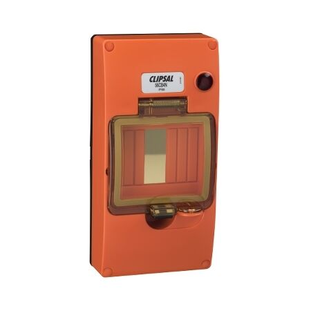 Clipsal - 56 Series, Mounting Cover Kit, 4 Module, with 240/415V Neon - Resistant Orange