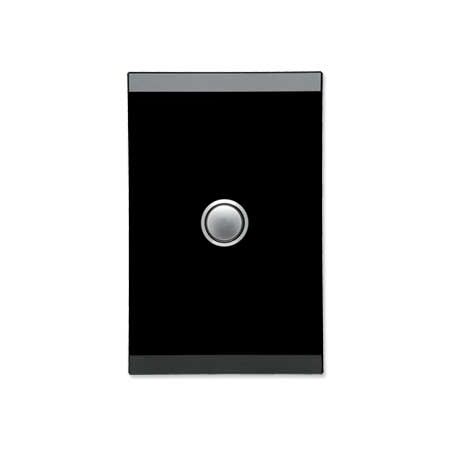 Saturn Series, push-button Switch, 1 Gang, 20A - Espresso Black