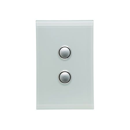 Saturn Series, Switch Cover, 2 Gang - Ocean Mist