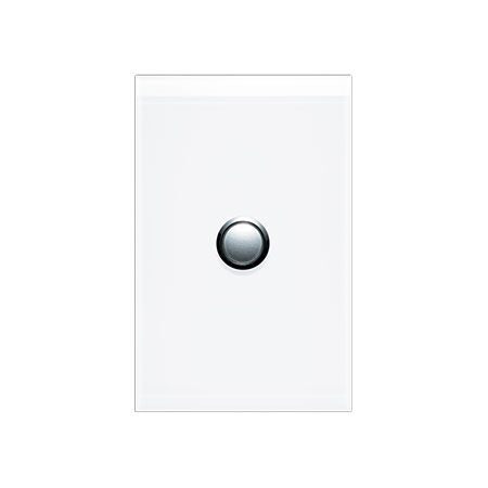 Saturn Series, push-button Switch LED, 1 Gang, 20A - Pure White