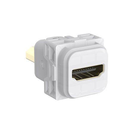 Clipsal Iconic, HDMI 1.4 Female Connecto, Straight - Translucent