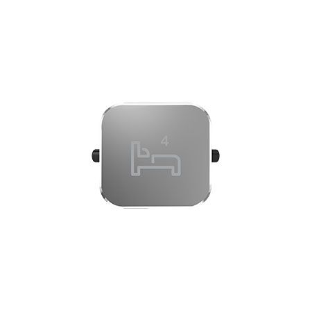 Clipsal Iconic, Styl Rocker, BED 4 - Silver Shadow