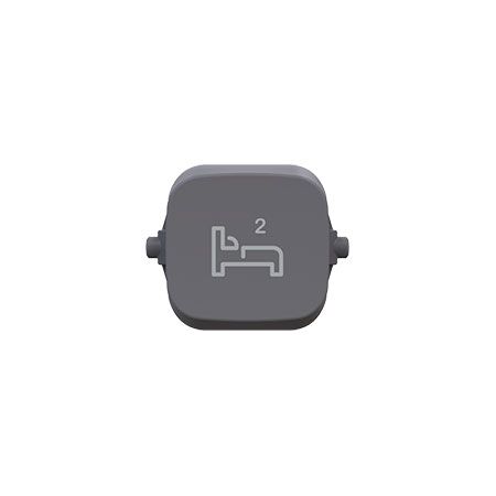 Clipsal Iconic, Essence Rocker, BED2 - Ash Grey