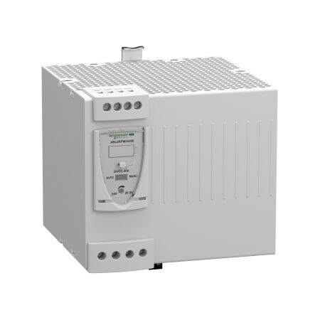 Phaseo ABL7 ABL8, Regulated Switch Power Supply, 1 or 2 phase, 100..240V, 24V, 20A
