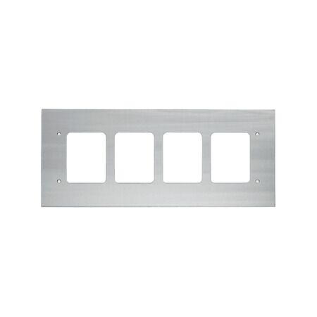 Medilec, Flush Mount Metal Plate, Wall Boxes, 4 Gang, Fascia