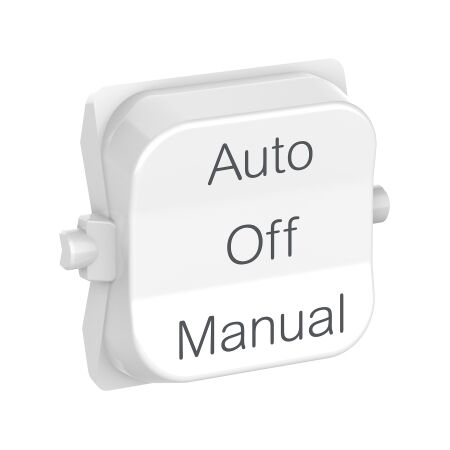 Pro Series, Rocker Toggle, 3-pos AUTO-OFF-MANUAL - Extra Vivid White