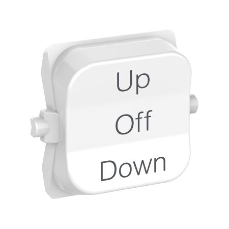 Pro Series, Rocker Toggle, 3-pos UP - OFF - DOWN - Extra Vivid White