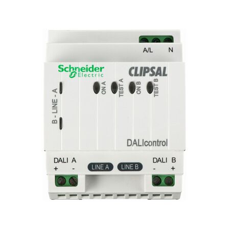 DALIcontrol Lighting Control System, Din-Mount Power Supply & Serial Interface, Two Dali lines