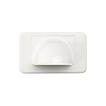 Clipsal Actassi, Wall Plate, Bull Nose, Flush Mounting - White Electric