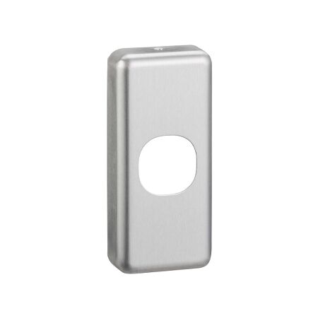 Classic C2000 Series, Switch Plate Cover, 1 Gang, Architrave - Brushed Aluminium