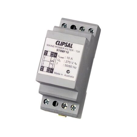 Clipsal - Max 4, Mains rated filter, 10 A 250 V 2 module