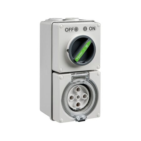 Easy56, Switched Socket, 5 Pin, 32A, 500V